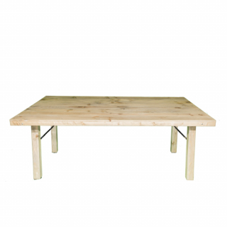 Wood table 2 meters
