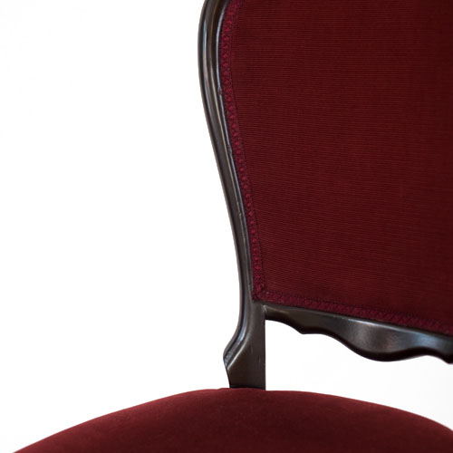 Vintage burgundy upholstered chair