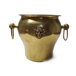 Vintage golden ice bucket