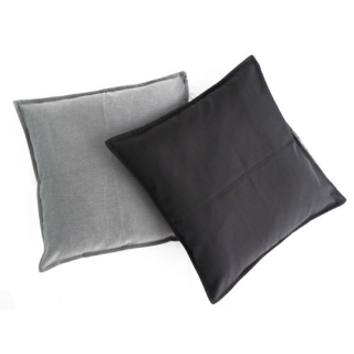Two-tone taffeta cushion