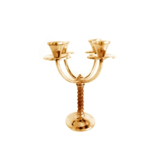 4 arms golden barroc candlestick 