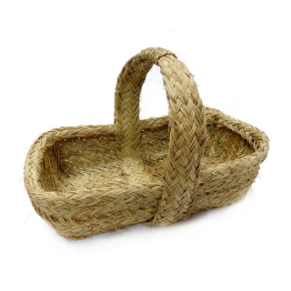 Esparto basket with handle
