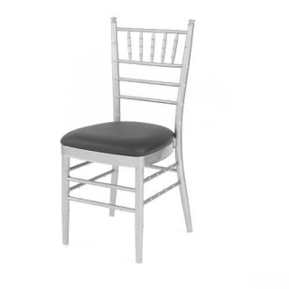 Silla Chiavari plata-negro