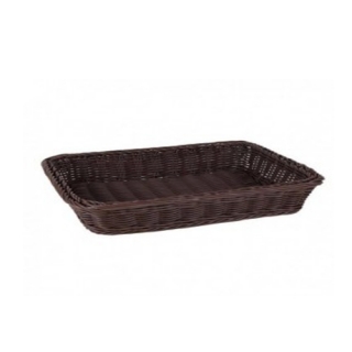 Wenge rattan basket