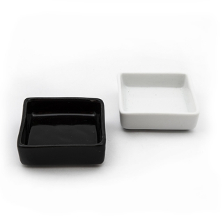 White miniature dish