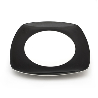 Black band square plate