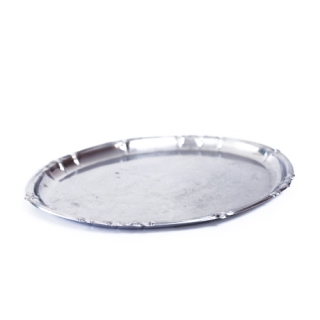 Bandeja vintage oval inox