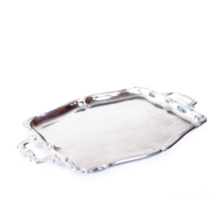 Bandeja vintage rectangular inox