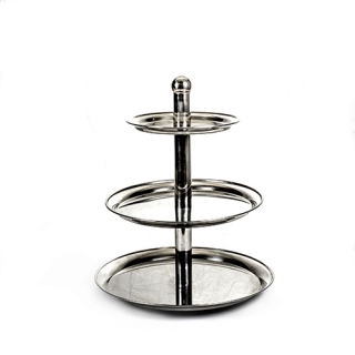 Three-tier stainless steel stand 