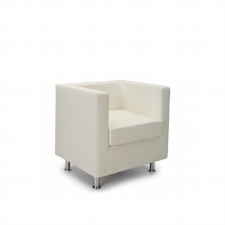 White boston armchair