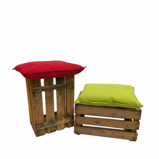 Puff caja madera