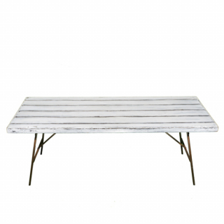 White Slat table