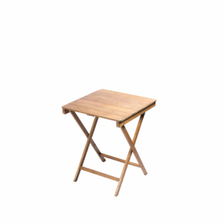 Square wooden table