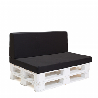 White-pallet sofa Black