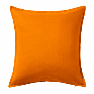 Orange plain cushion