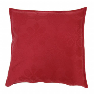 Cushion in damask garnet color
