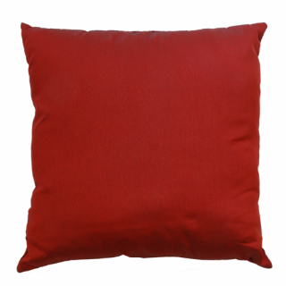 Square Bordeaux taffeta cushion