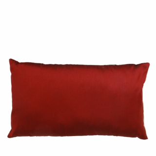 Rectangular Bordeaux taffeta cushion