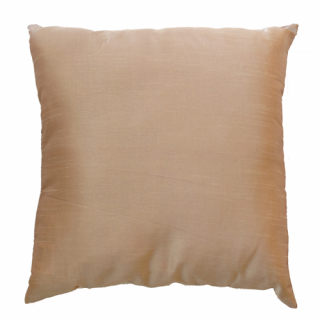 Coral square taffeta cushion