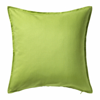 Plain green cushion