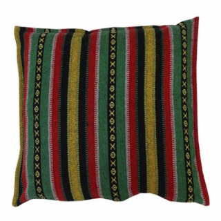 Bohemian striped cushion