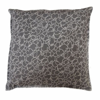 Grey whie printed cushion