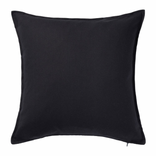 Plain black cushion