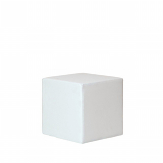 Puff Boston blanc quadrat petit