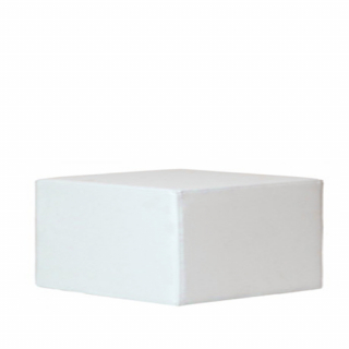 Puff / taula Boston blanc quadrat gran