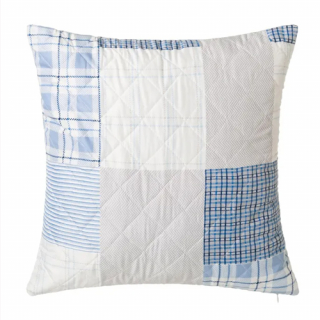Blue Patchwork cushion