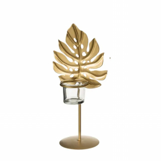 Gold Leaf candlestick