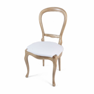 Silla Holu asiento blanco