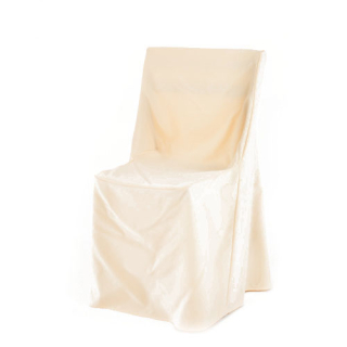 Folding chair with cream cover