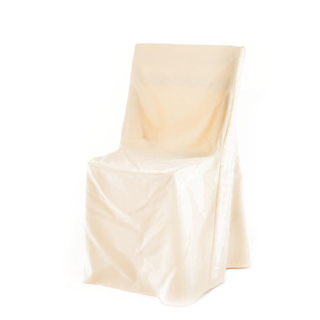 Silla plegable con funda crema