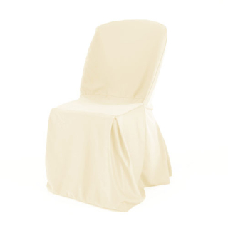 Fixed chair with ivory cover