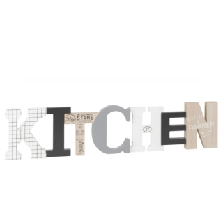 Letrero madera Kitchen