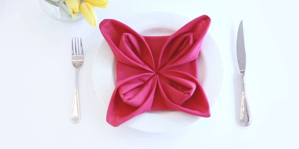 doblar servilletas de tela