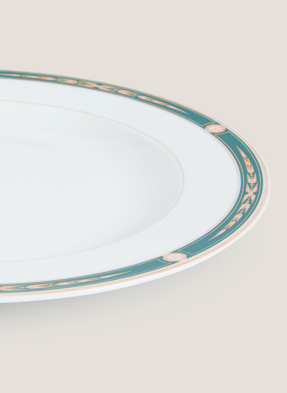 Plat decorarat verd-or