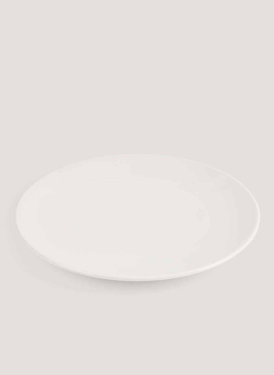 Plato marfil redondo