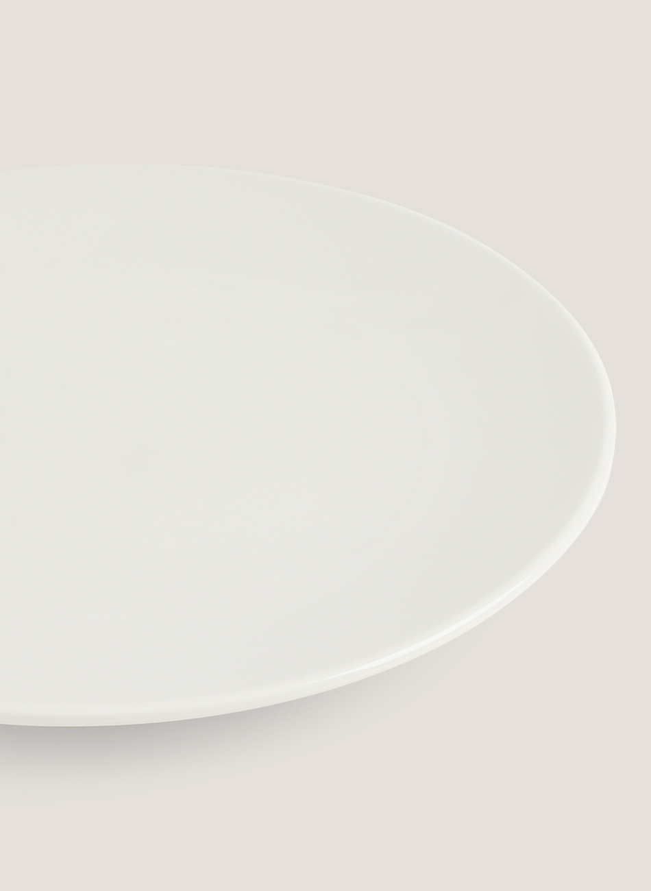 Plato marfil redondo
