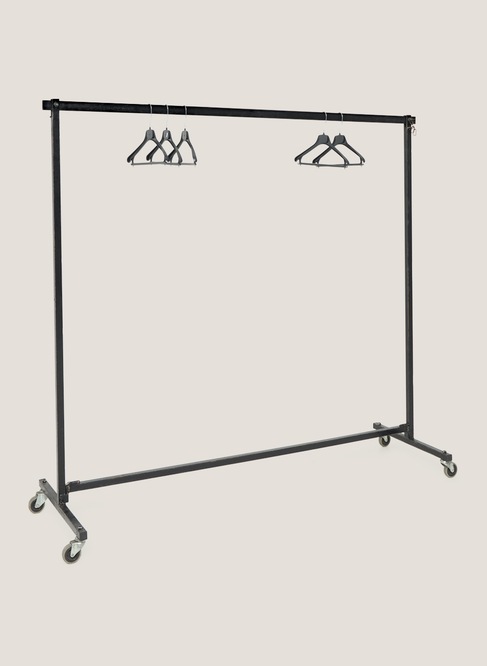Clothes rail and hangers