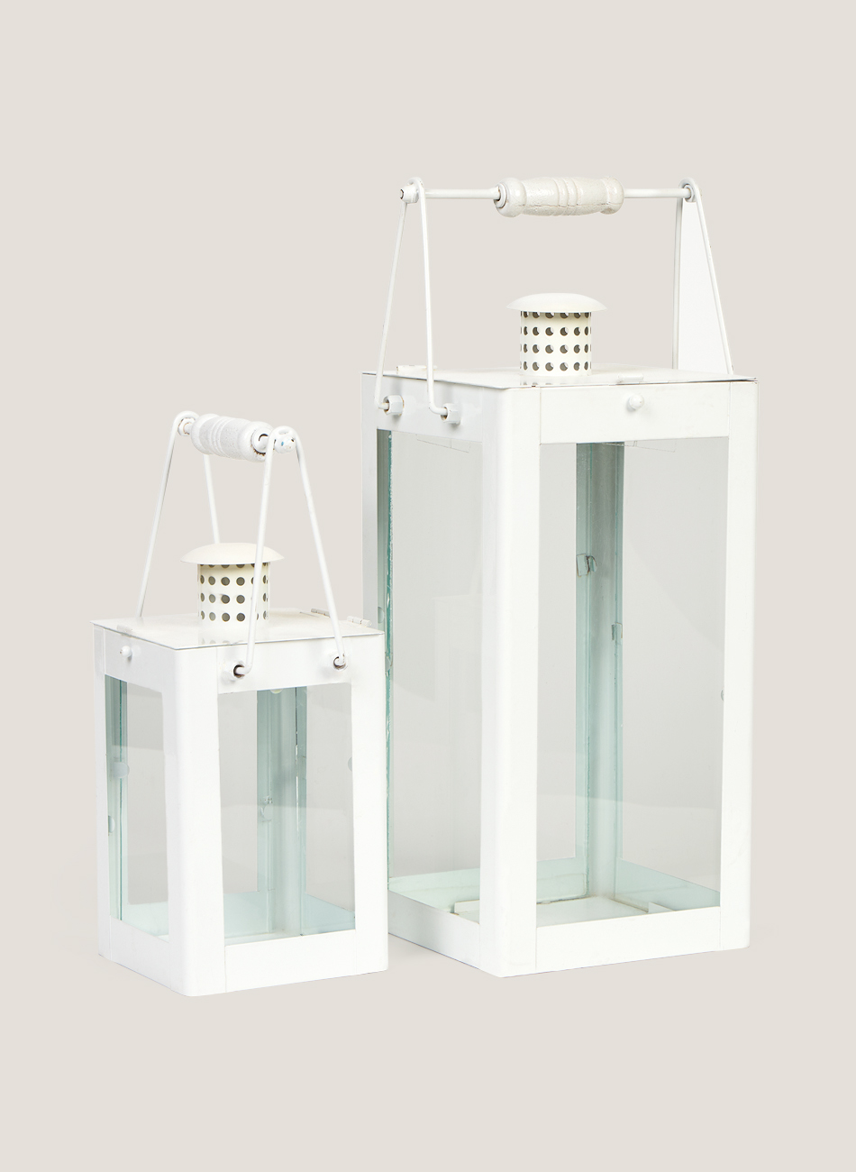 Faroles metal blanco