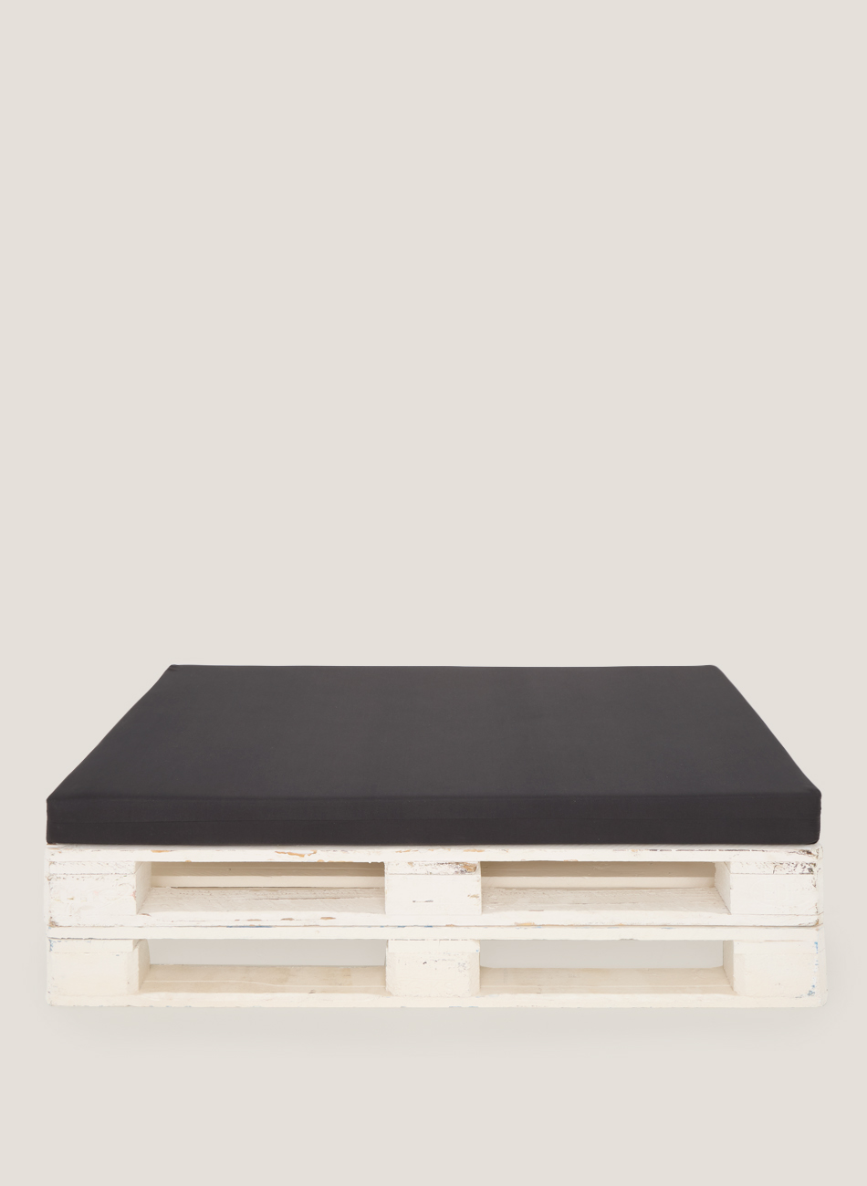 Sofá palet-blanco negro