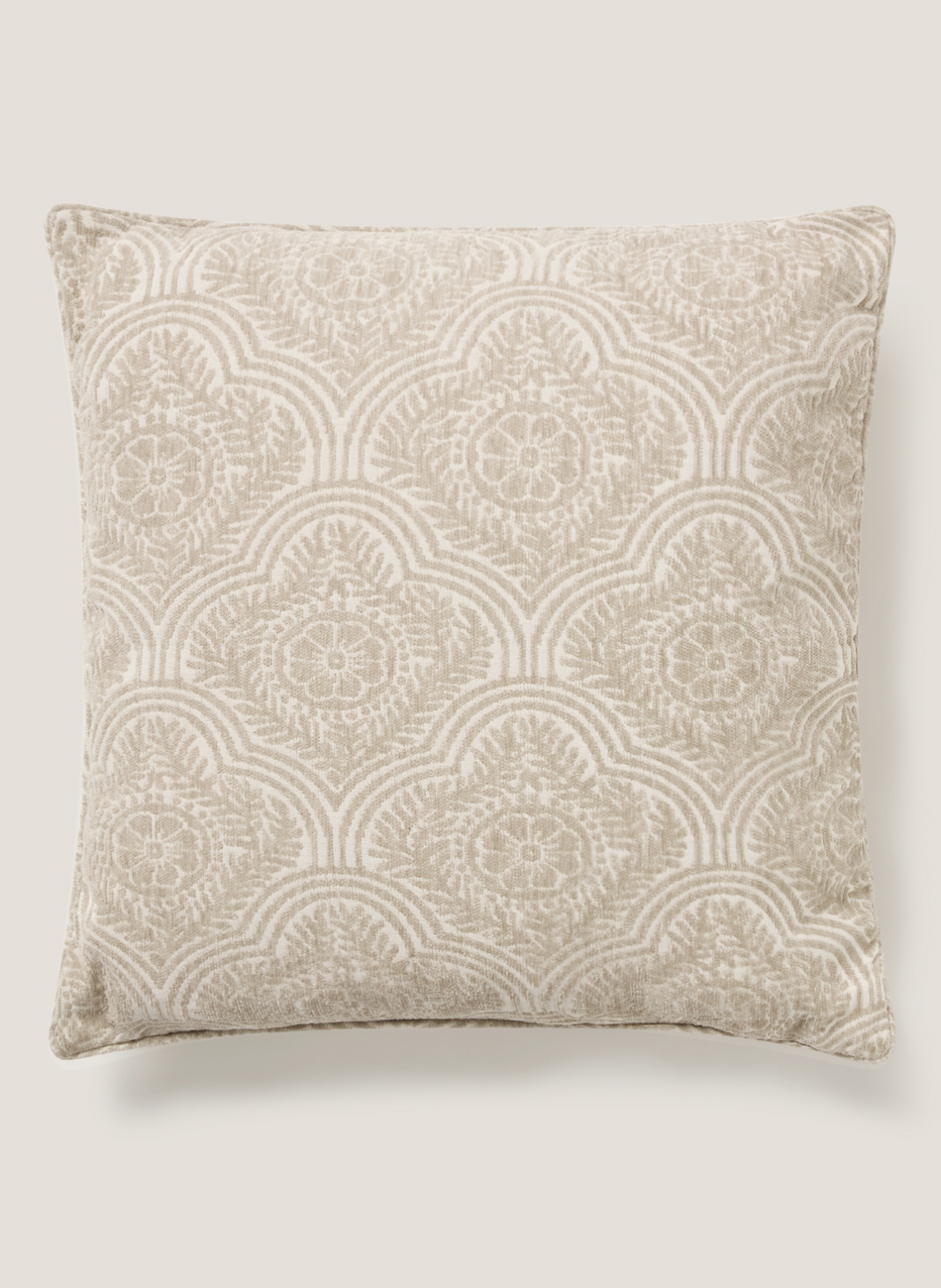 Cojín marroc crudo cuadrado