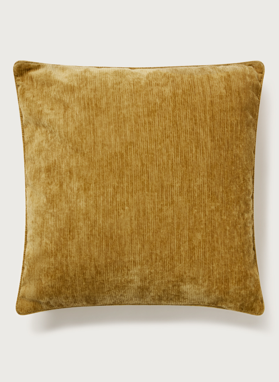 Cojín ocre cuadrado