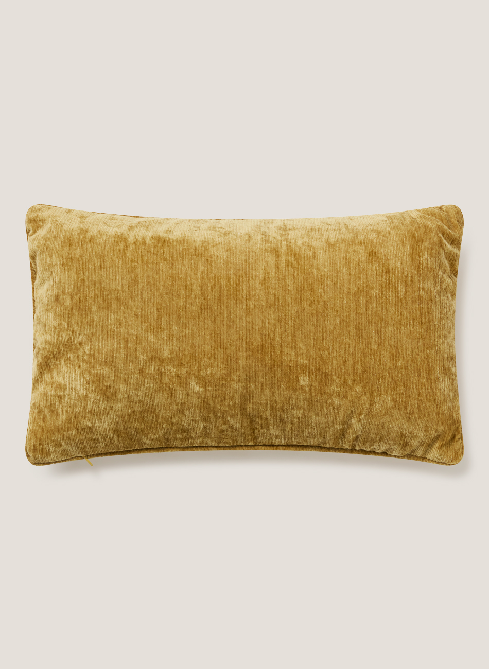 Cojín ocre rectangular