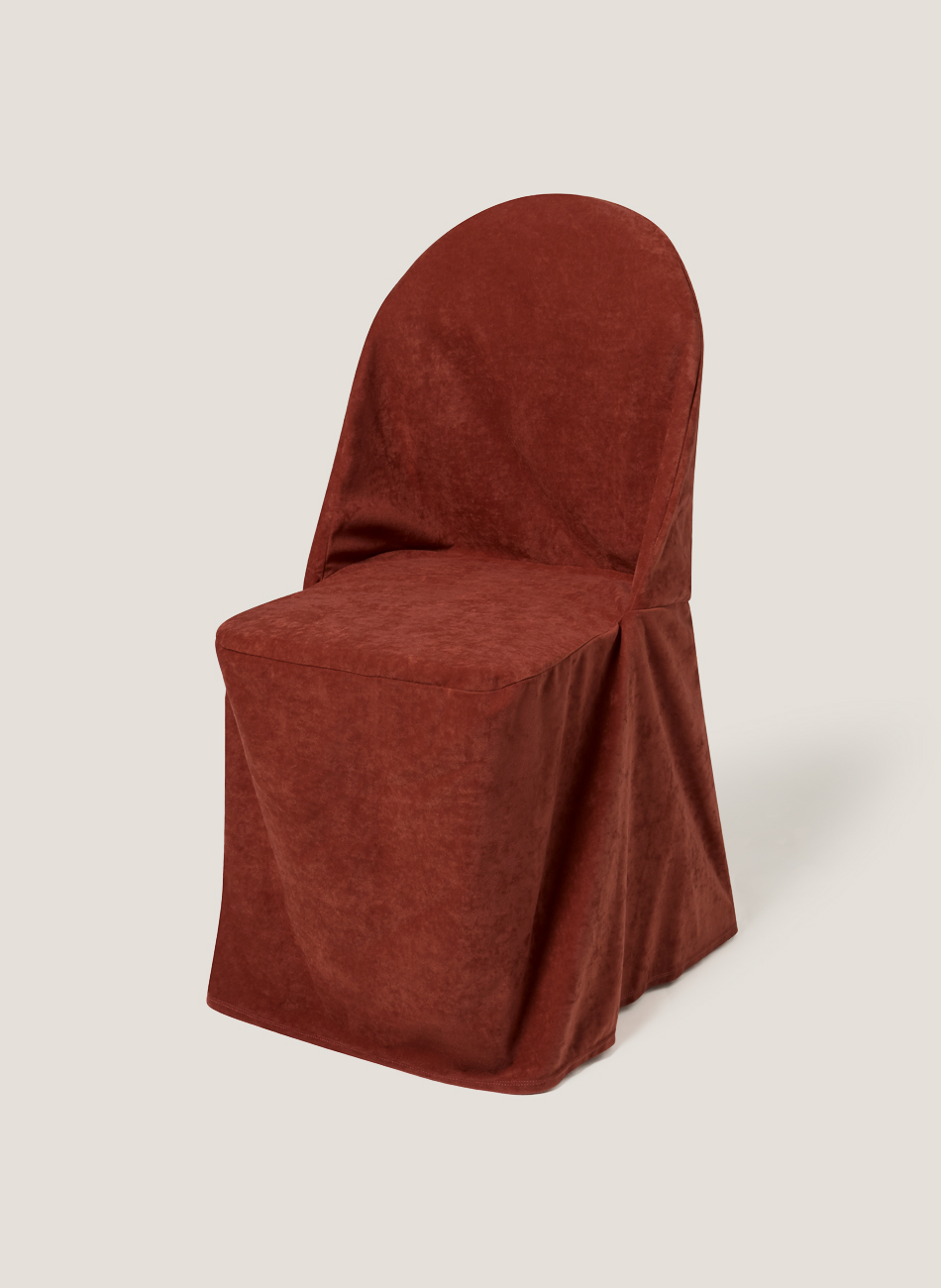 Silla plegable con funda teja