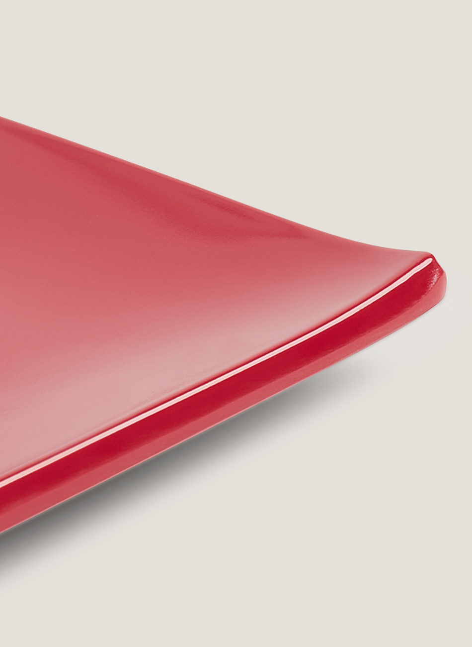 Bandeja melamina roja