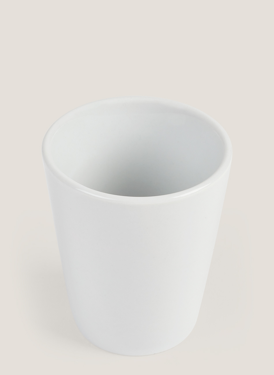 Bol vaso porcelana tokyo blanco y negro