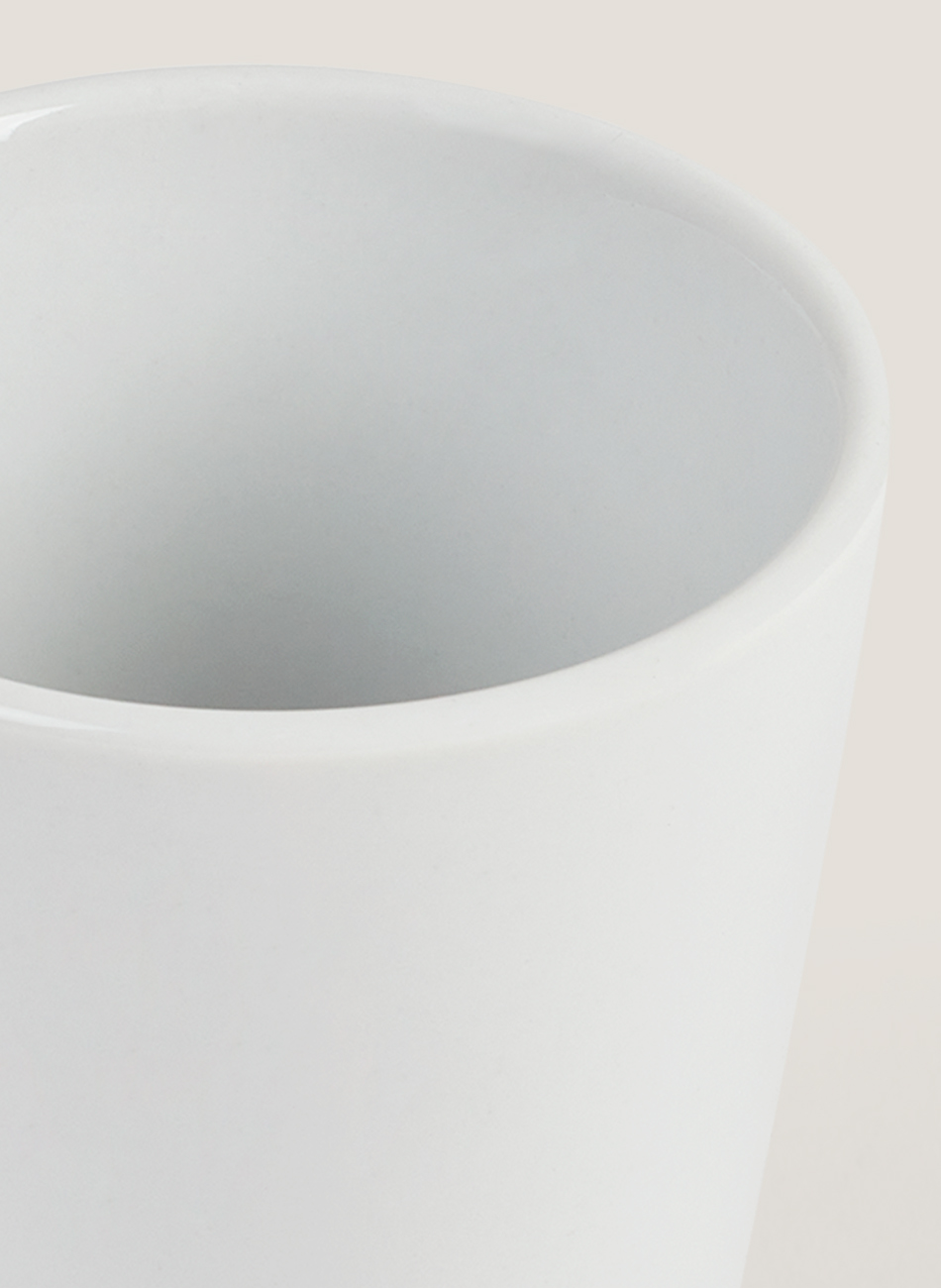 Bol vaso porcelana tokyo blanco y negro